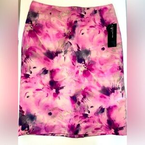 Jones Of New York Collection Tulip Pink And Grey Multi Skirt NWT Size 6!